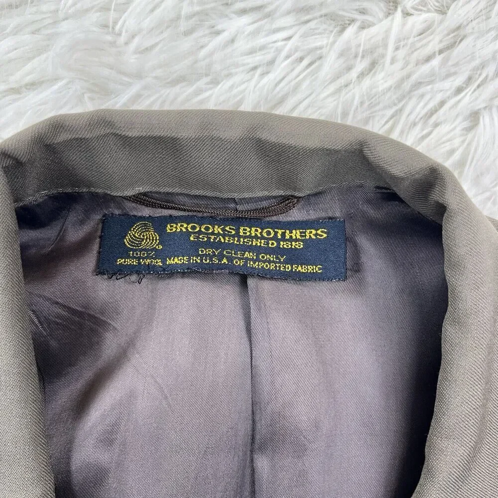 Vintage‎ Brooks Brothers Blazer Pants Suit Made in USA Size 43 Long/34x29 Set